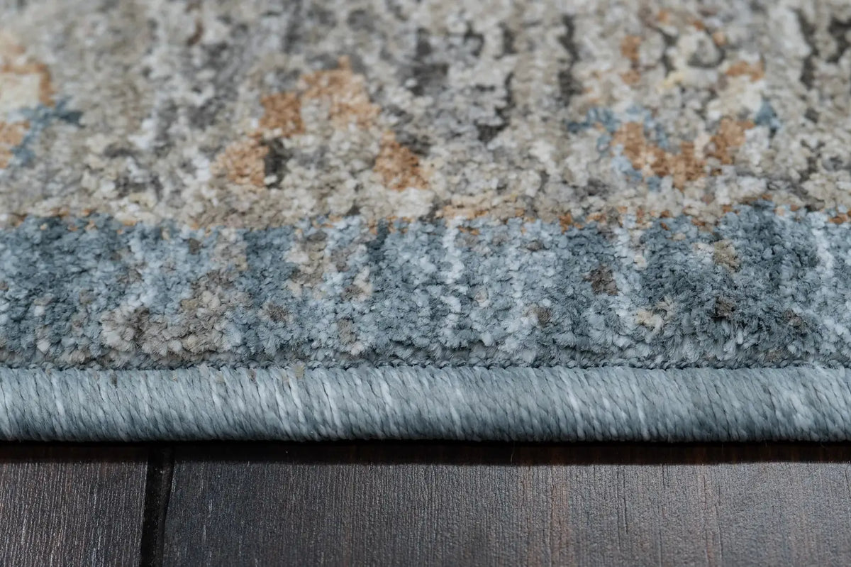 Dynamic Rugs Autumn 10920 Power Loomed Traditional Blue/Beige Rug - Pile