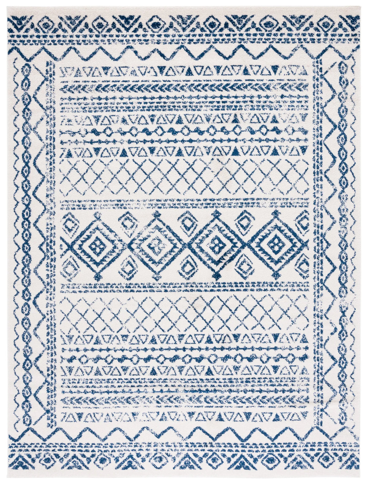 Safavieh Tulum 10'-0" x 13'-0" Rug in Ivory / Navy