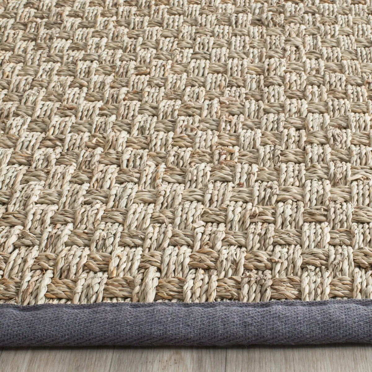 Safavieh Natural Fiber 2'-6" x 10'-0" Rug in Natural / Dark Grey