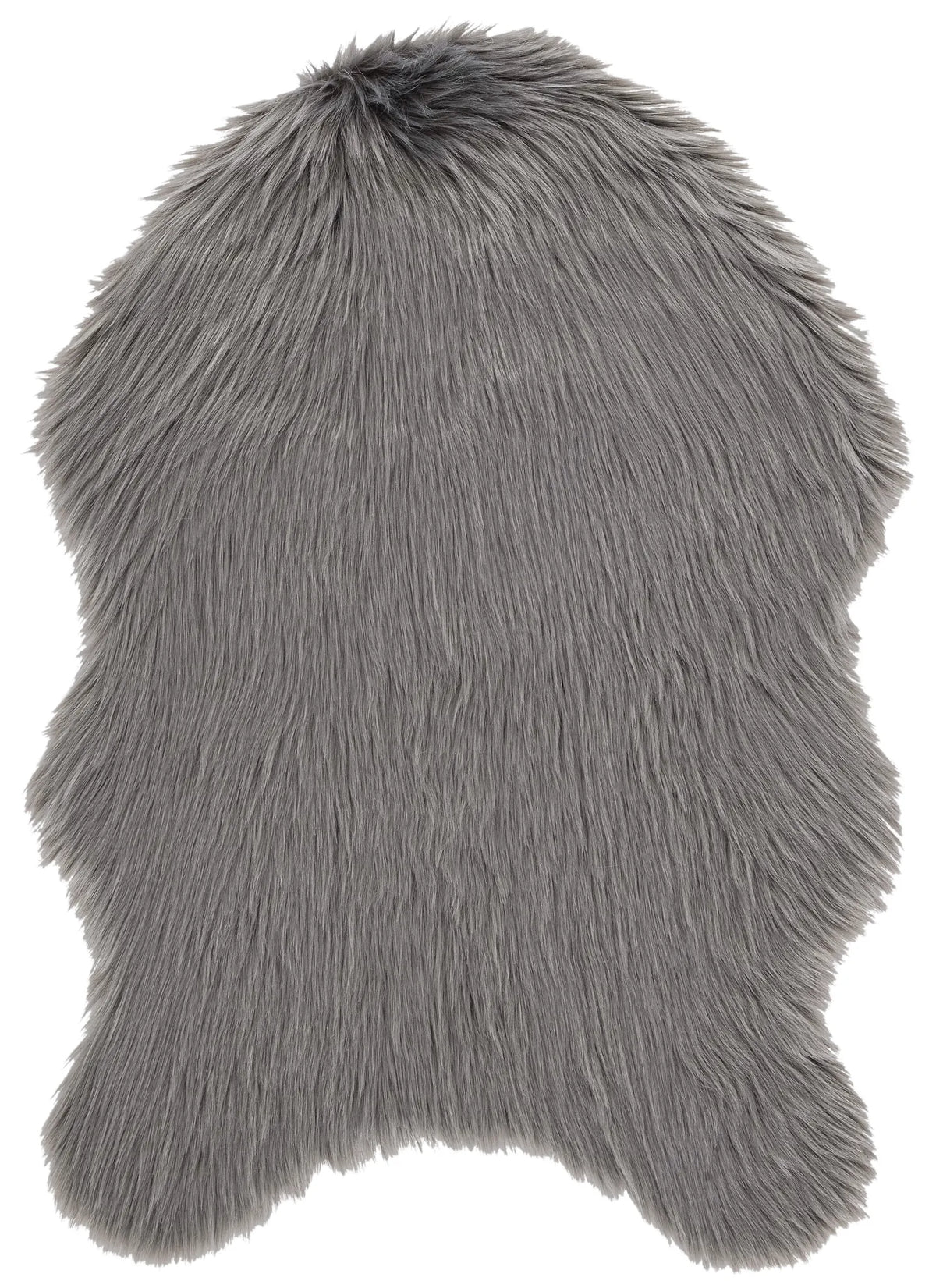 Safavieh Faux Sheep Skin 2'-0" x 3'-0" Rug in Grey