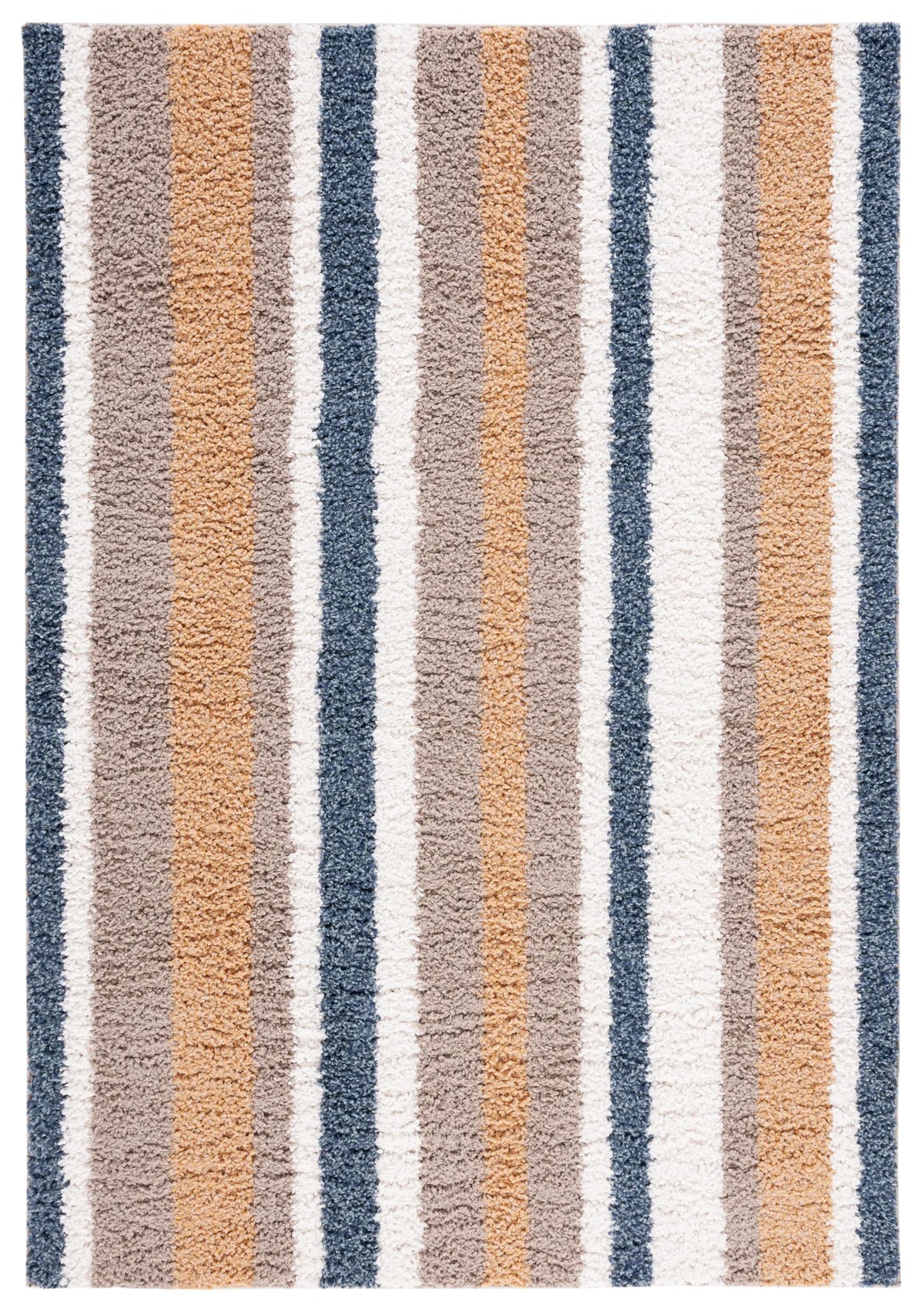 Safavieh Calico Shag 4'-0" x 6'-0" Rug in Taupe / Ivory