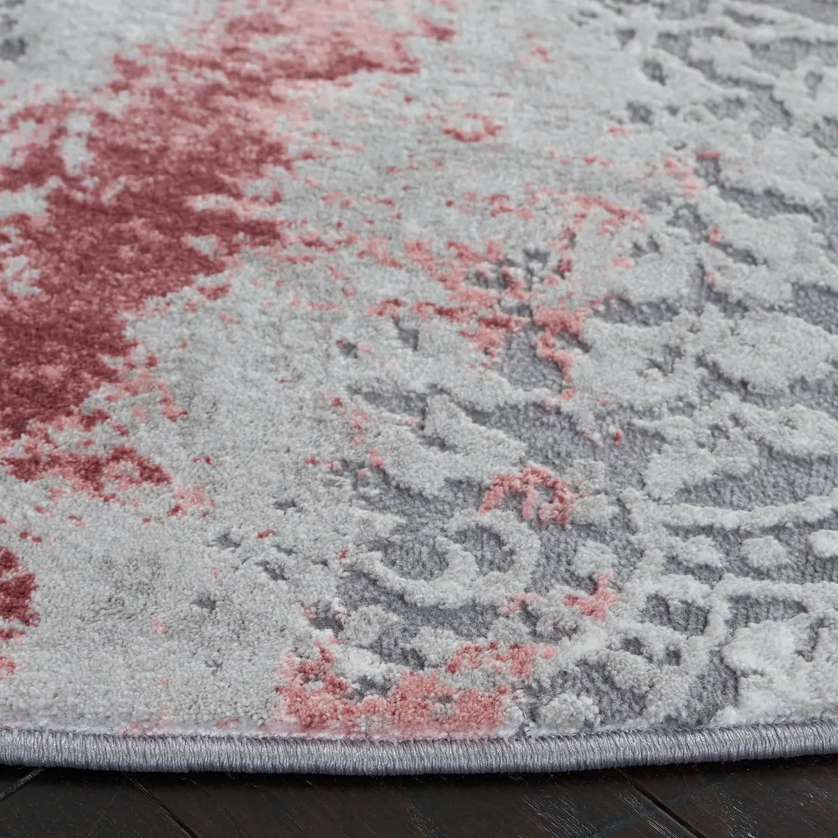 Safavieh Meadow 500 10'-0" x 10'-0" Rug in Light Grey / Pink