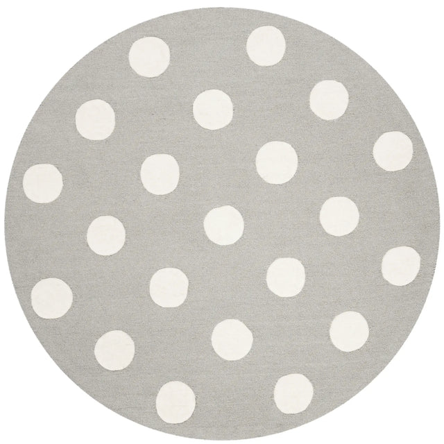 Safavieh Safavieh Kids 5'-0" x 5'-0" Rug in Grey / Ivory