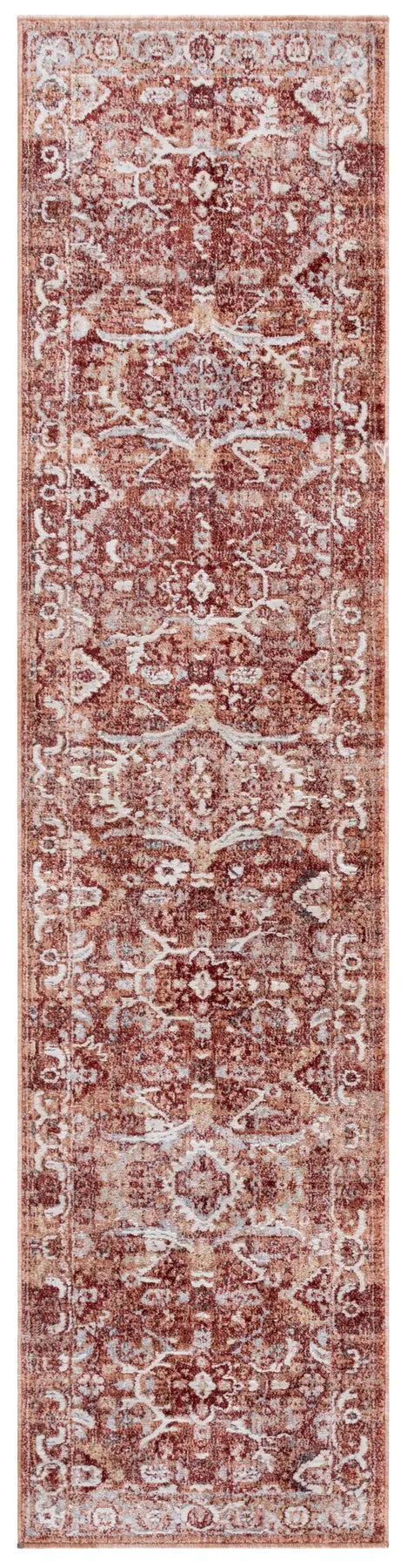 Safavieh Scarlett 400 2'-0" x 8'-0" Rug in Red / Ivory Rust