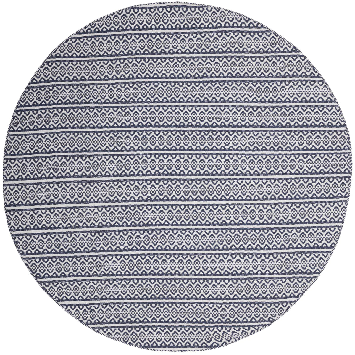 Safavieh Montauk 6'-0" x 6'-0" Rug in Ivory / Navy