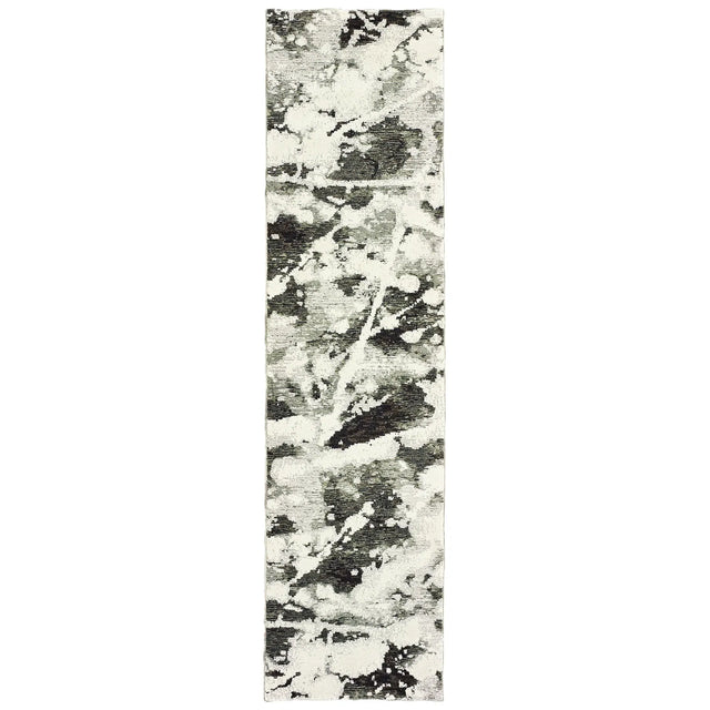 Oriental Weavers Sphinx Evolution 8035B Charcoal/White Rugs - runner