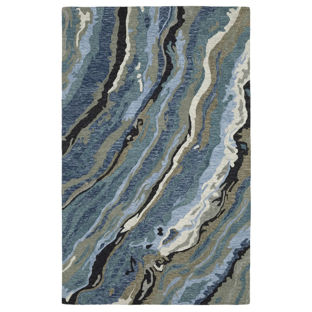 Oriental Weavers Sphinx Kipton KIP03 Blue Rugs - main flat