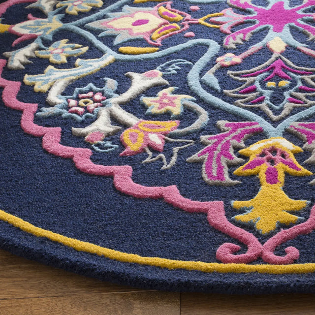 Safavieh Bellagio 5'-0" x 5'-0" Rug in Navy Blue / Multi