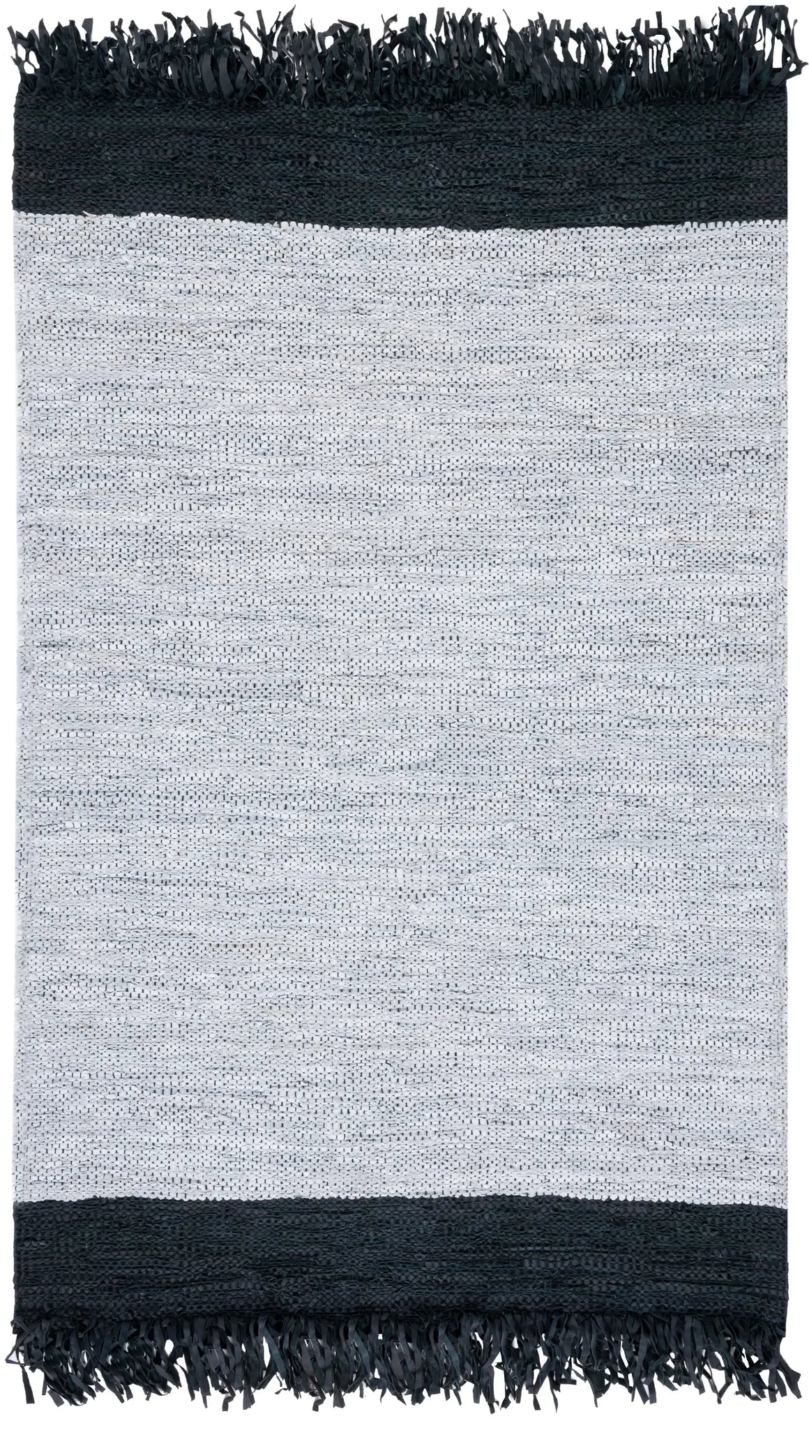 Safavieh Vintage Leather 4'-0" x 6'-0" Rug in Ivory / Black