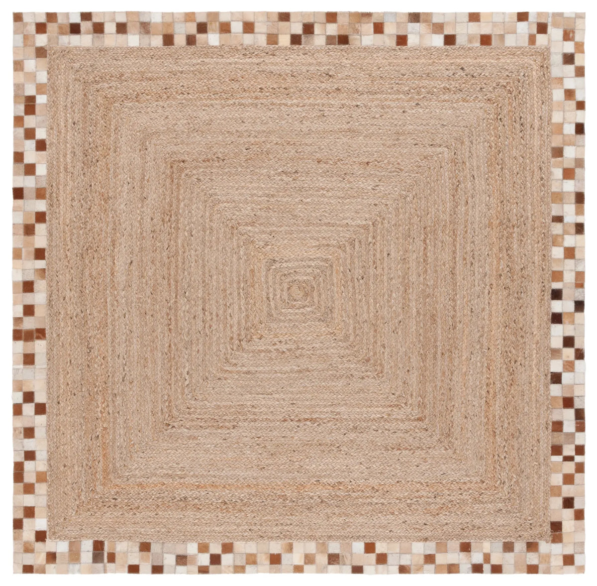 Safavieh Natural Fiber 6'-0" x 6'-0" Rug in Natural / Brown