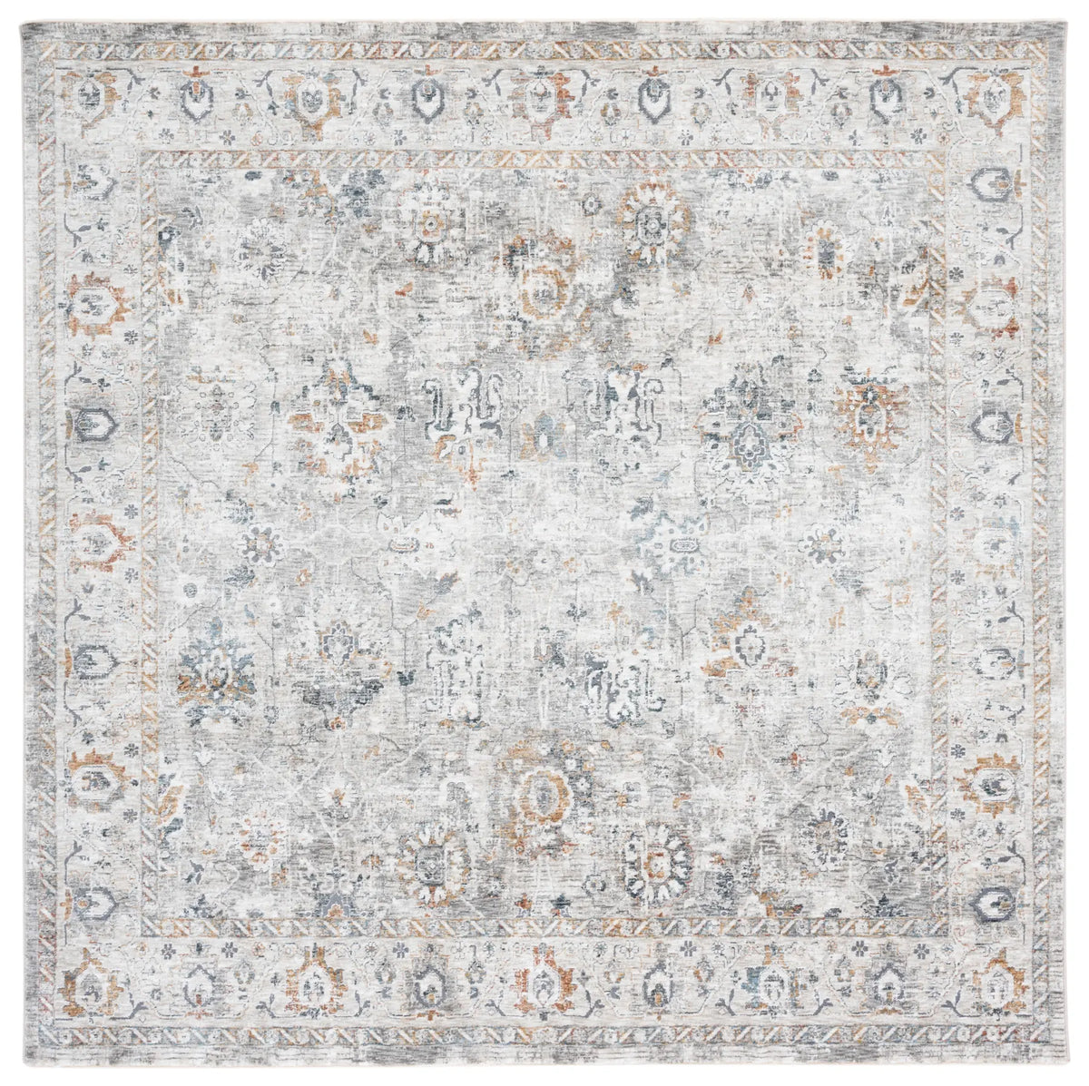 Safavieh Dream 6'-7" x 6'-7" Rug in Ivory / Light Grey