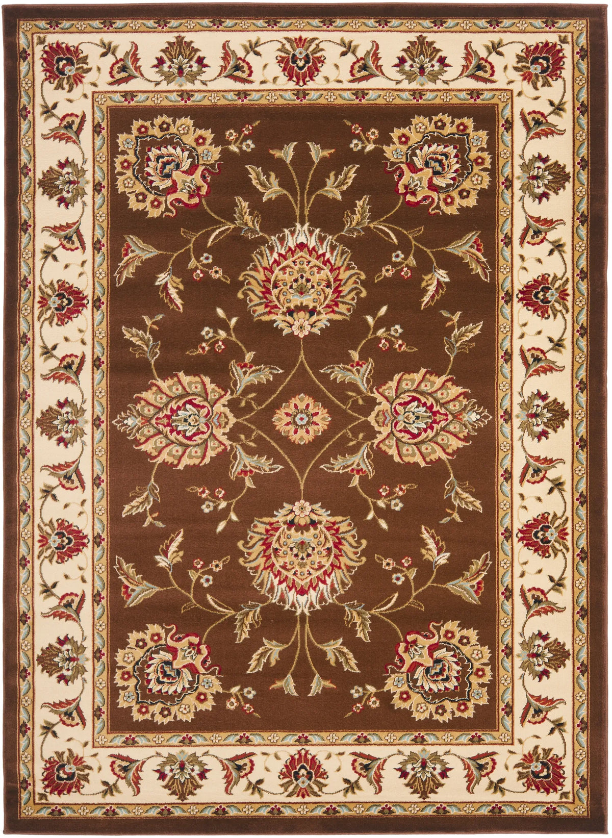Safavieh Lyndhurst 3'-3" x 5'-3" Rug in Brown / Ivory