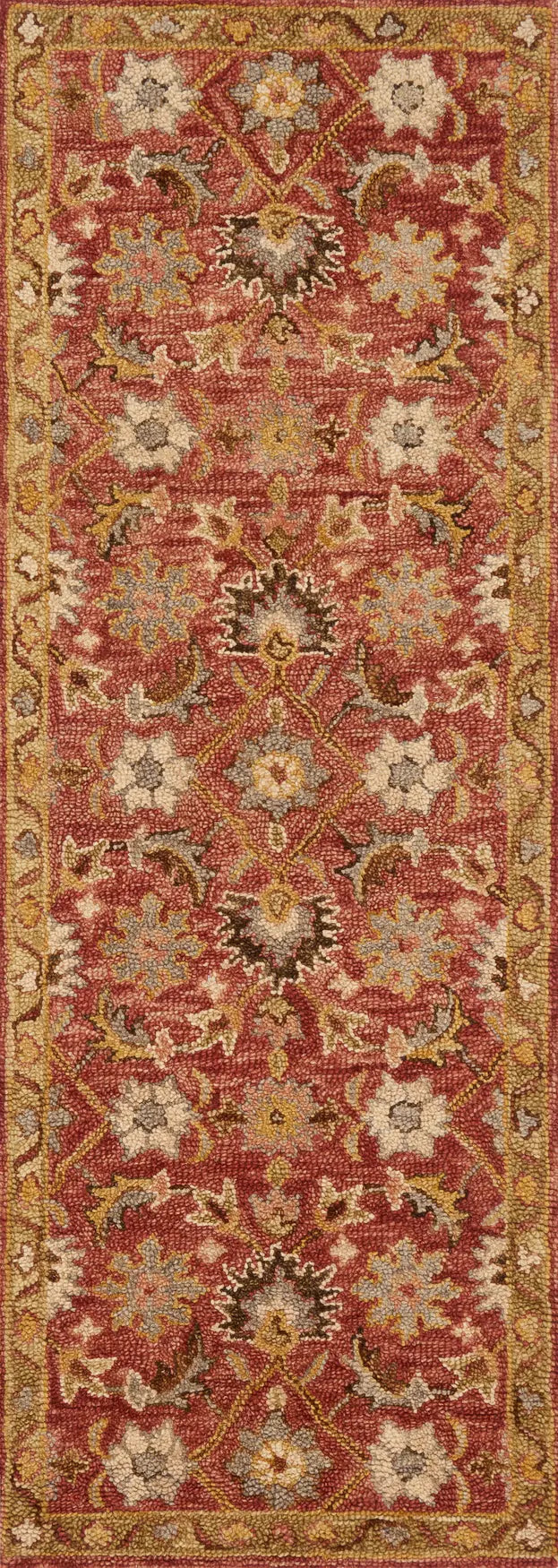 Loloi Victoria Vk-09 Terracotta / Gold Rugs - runner flat