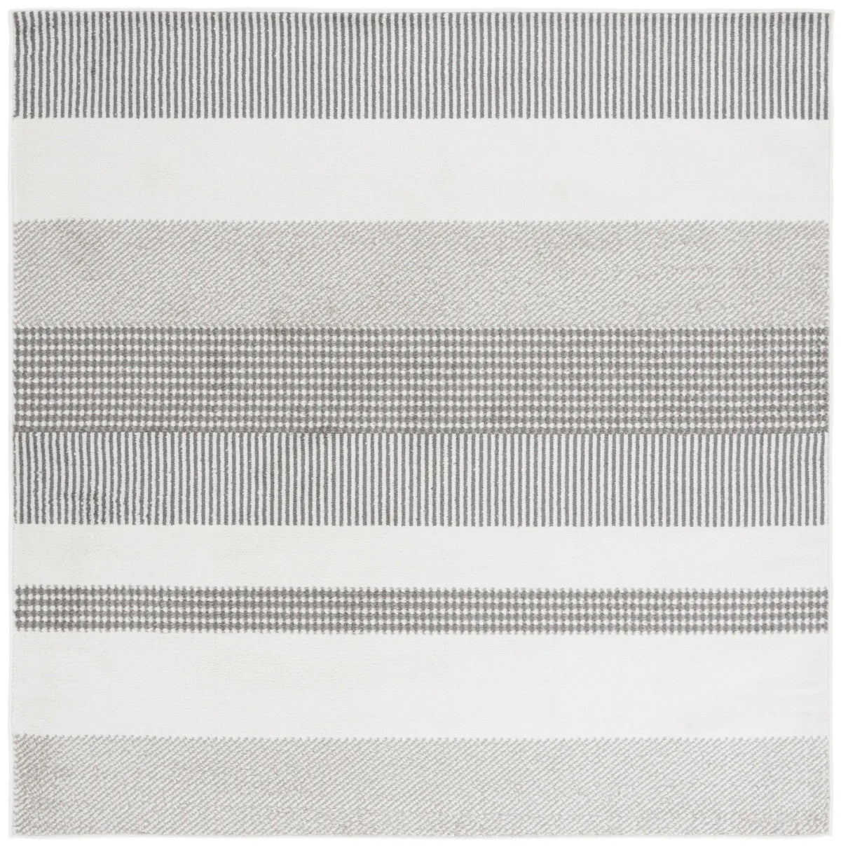 Safavieh Pyramid 6'-7" x 6'-7" Rug in Ivory / Grey