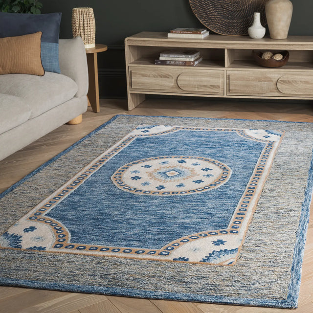 Safavieh Metro 5'-0" x 8'-0" Rug in Blue / Grey