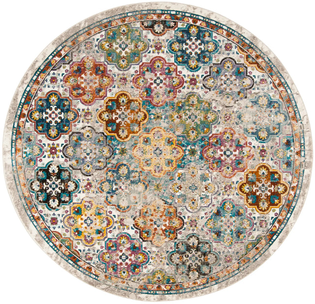 Safavieh Aria 6'-5" x 6'-5" Rug in Beige / Multi