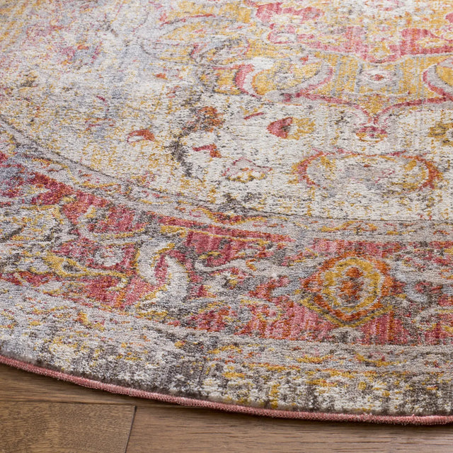 Safavieh Vintage Persian 5'-0" x 5'-0" Rug in Saffron / Cream