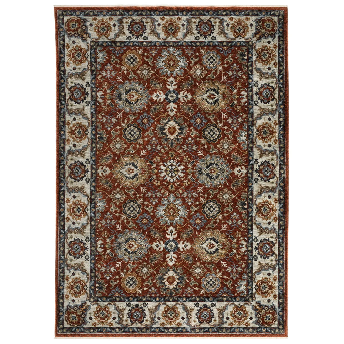 Oriental Weavers Sphinx Aberdeen 562R1 Red/ Ivory Rugs - main flat
