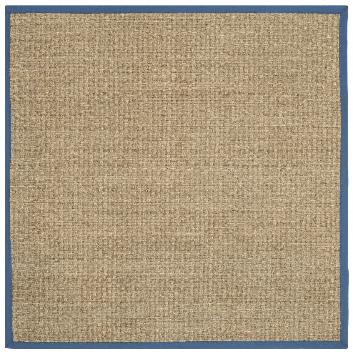 Safavieh Natural Fiber 6'-0" x 6'-0" Rug in Natural / Light Navy