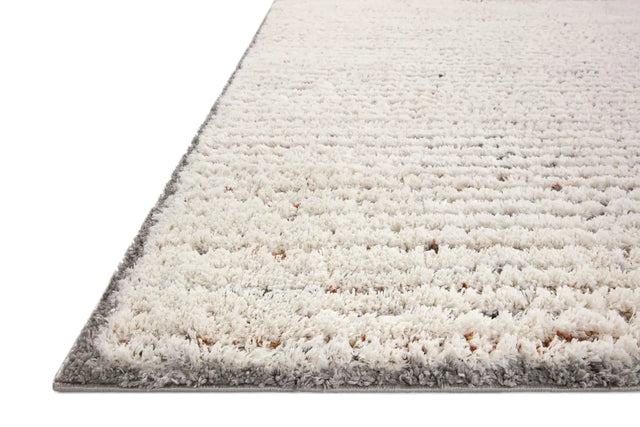 Loloi Levitt Shag Lev-01 Ivory/Multi Rug - rug corner