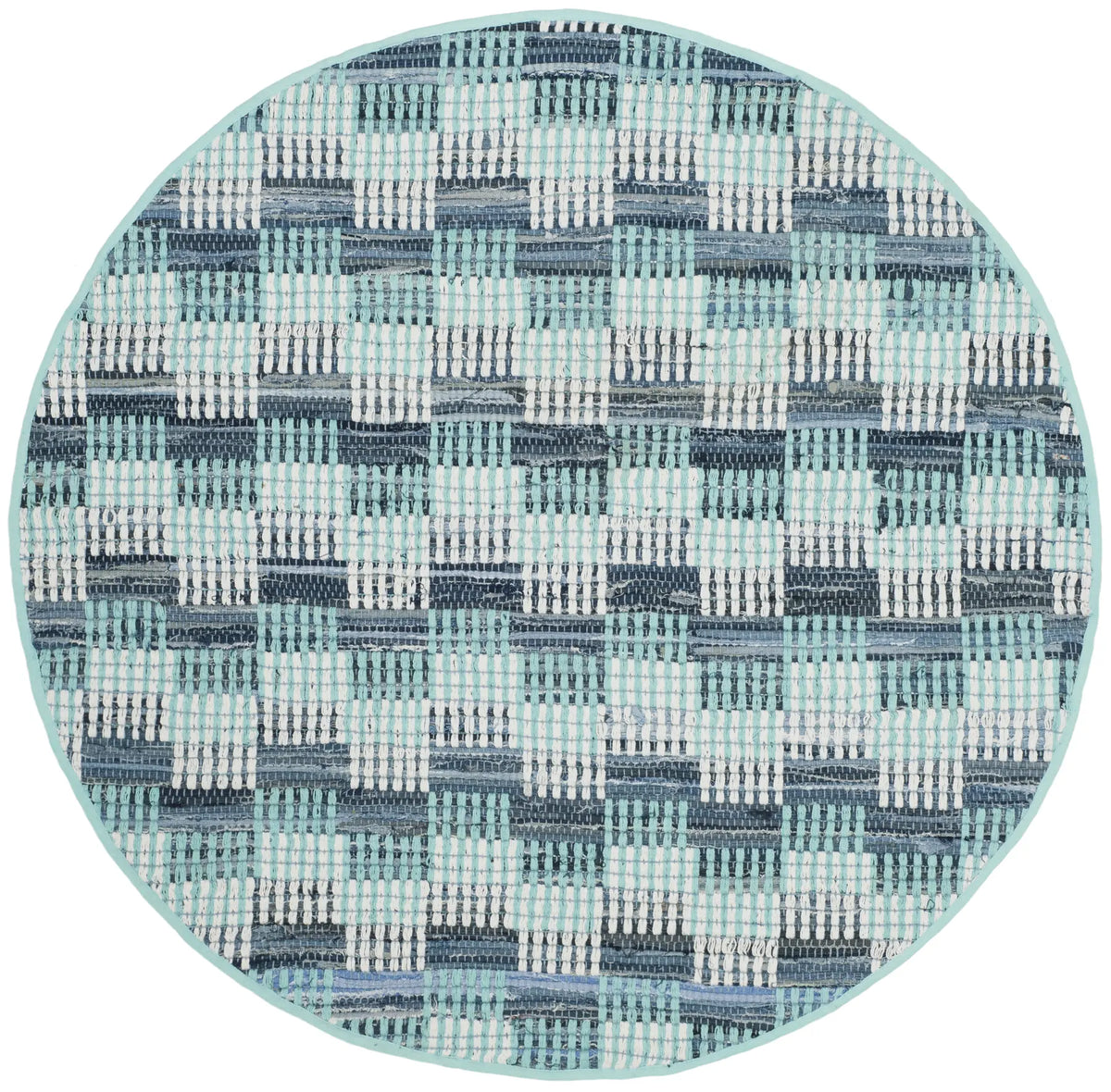 Safavieh Montauk 4'-0" x 4'-0" Rug in Turquoise / Multi