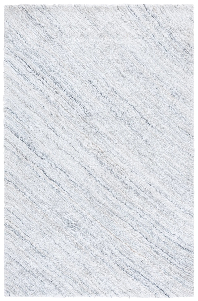 Safavieh Glory Shag 4'-0" x 6'-0" Rug in Ivory / Light Blue