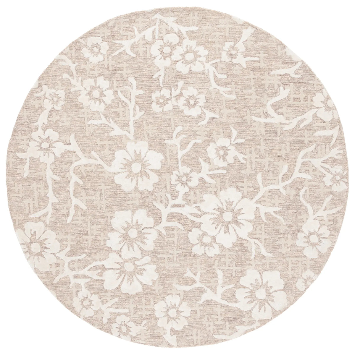 Safavieh Glamour 6'-0" x 6'-0" Rug in Beige / Ivory
