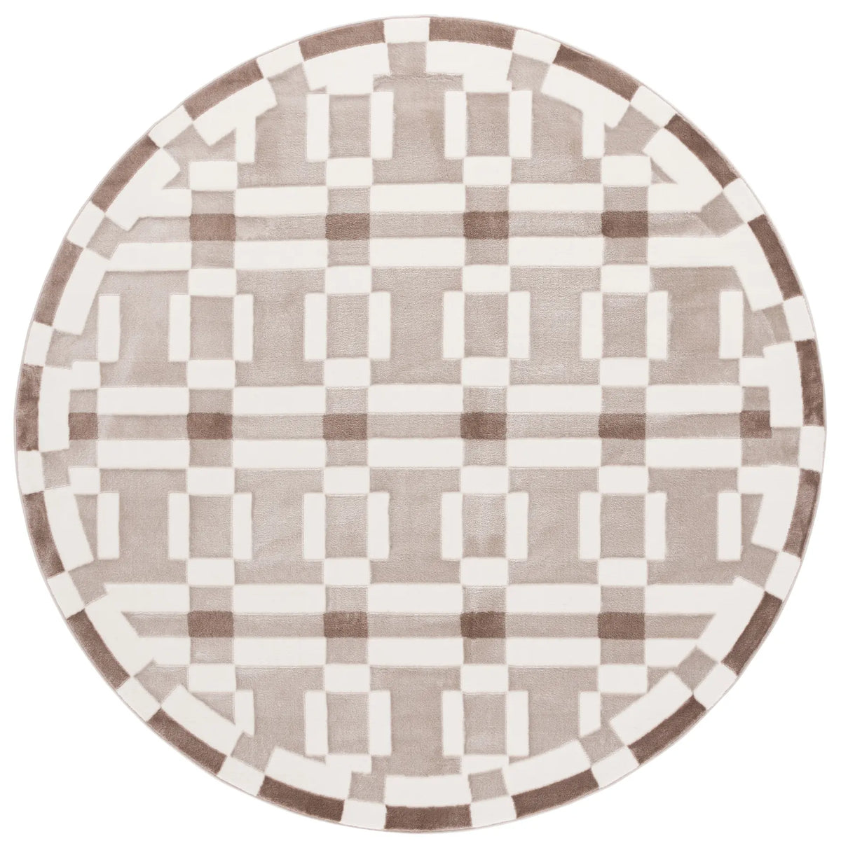 Safavieh Groove 6'-7" x 6'-7" Rug in Ivory / Beige