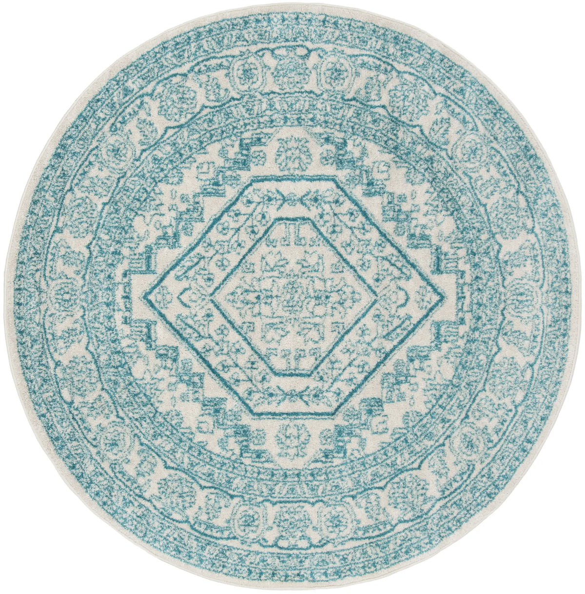 Safavieh Adirondack 6'-0" x 6'-0" Rug in Ivory / Teal