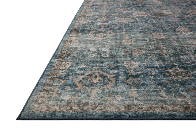 Loloi Anniston ANS-02 Lagoon / Natural Rug - rug corner