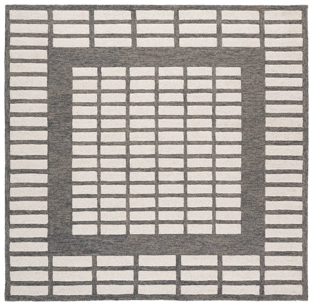 Safavieh Ebony 6'-0" x 6'-0" Rug in Grey / Ivory