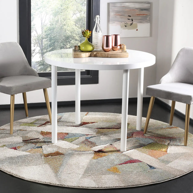 Safavieh Porcello 10'-0" x 10'-0" Rug in Grey / Multi