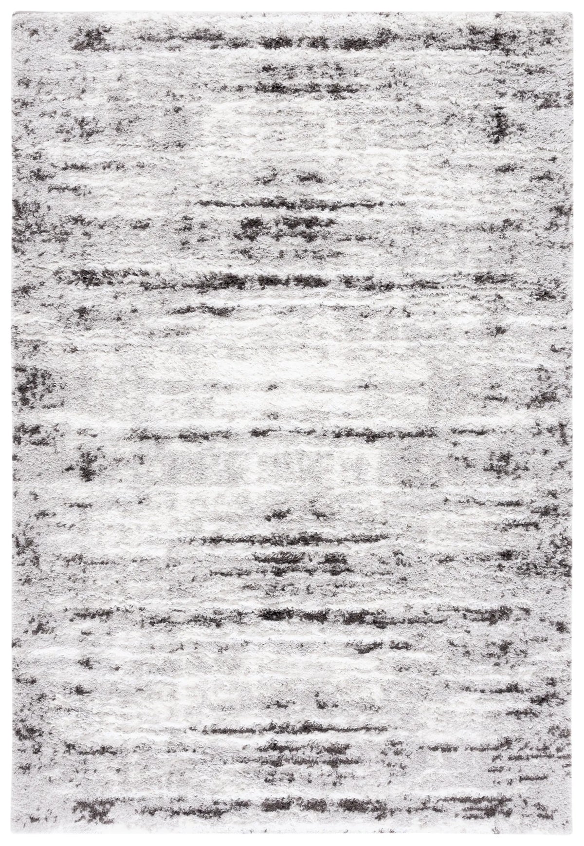Safavieh Berber Shag 4'-5" x 6'-5" Rug in Grey / Dark Grey