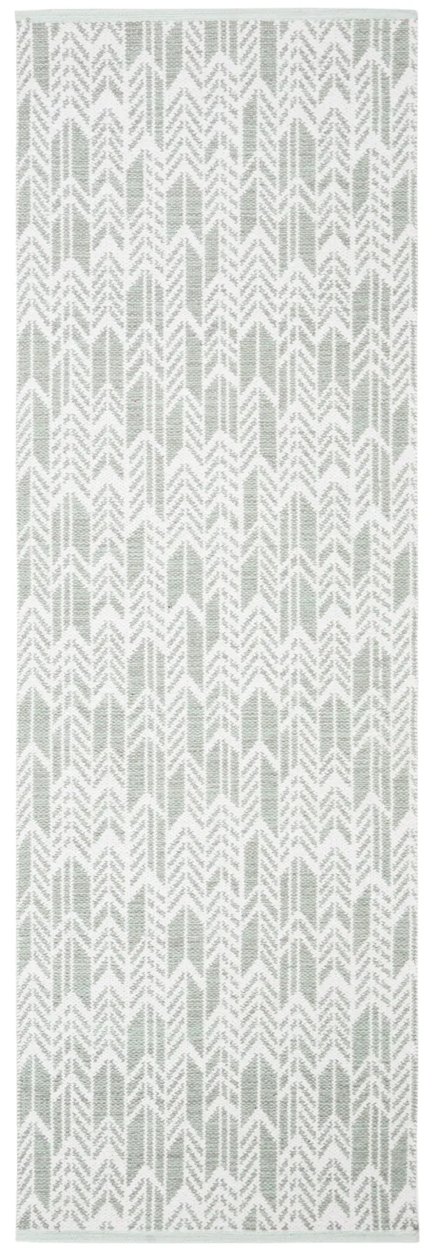 Safavieh Montauk 2'-3" x 7'-0" Rug in Light Green / Ivory