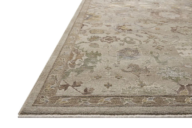 Loloi Aylin AYL-02 Fog / Plum Rug - rug corner