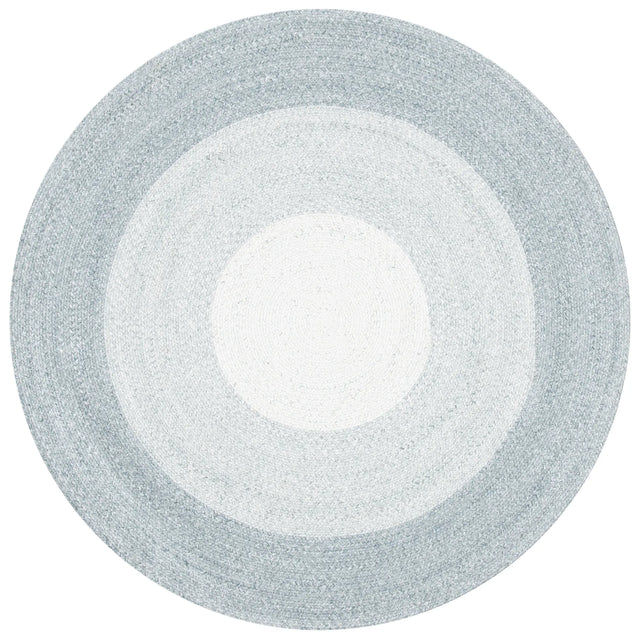 Safavieh Braided 5'-0" x 5'-0" Rug in Grey / Ivory