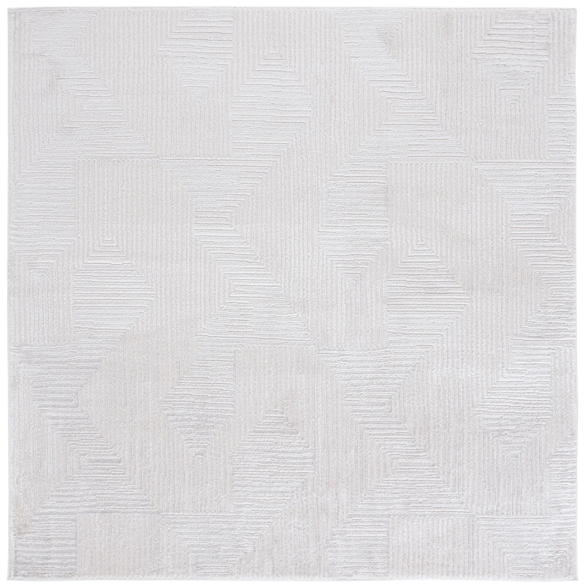 Safavieh Kingston 6'-7" x 6'-7" Rug in Ivory / Light Grey