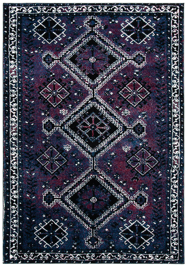 Safavieh Vintage Hamadan 4'-0" x 6'-0" Rug in Purple / Black