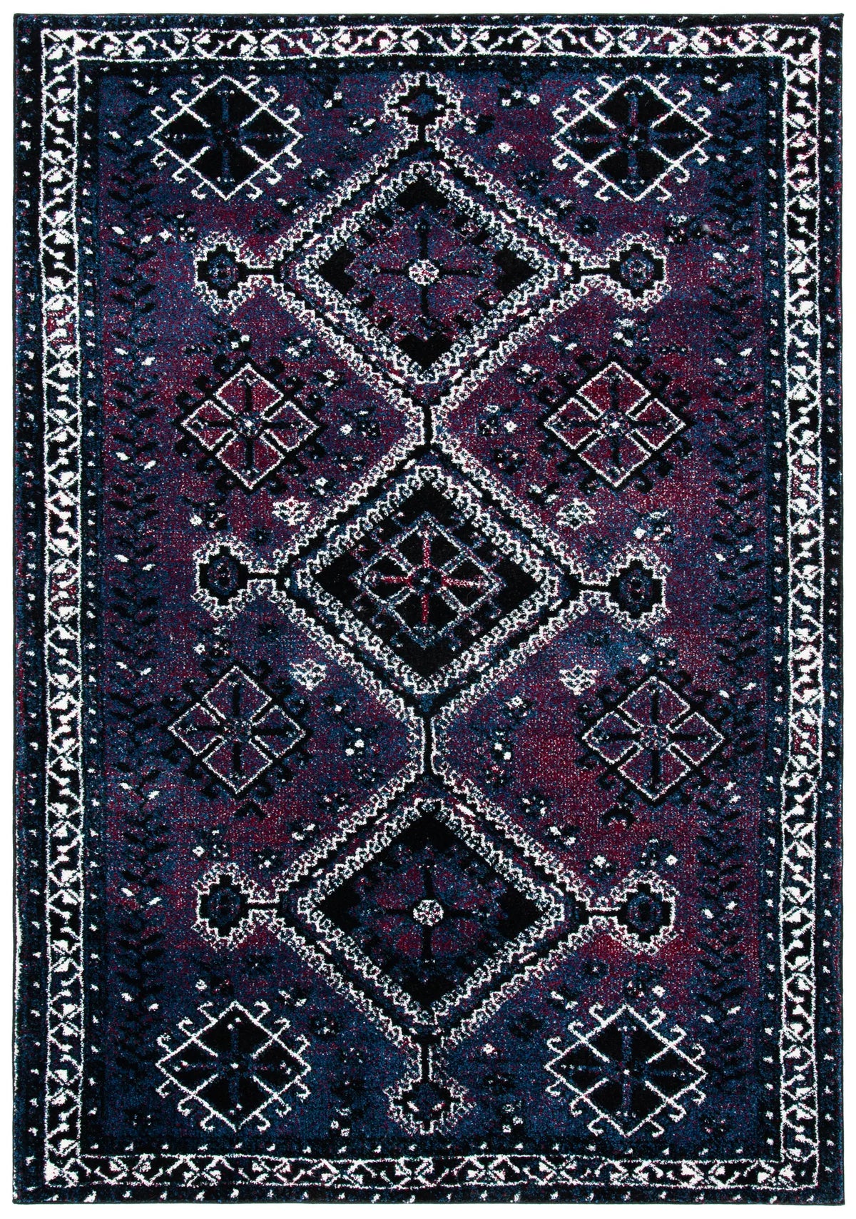 Safavieh Vintage Hamadan 4'-0" x 6'-0" Rug in Purple / Black