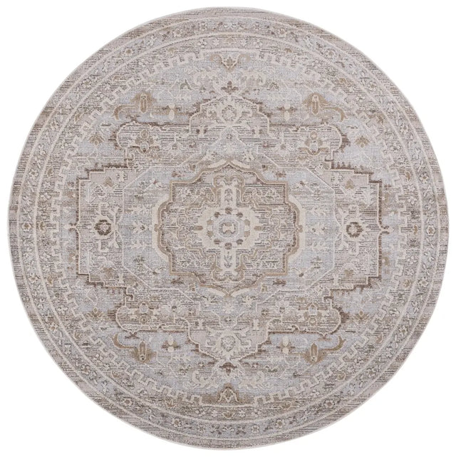 Safavieh Miranda 6'-6" x 6'-6" Rug in Beige / Grey Ivory