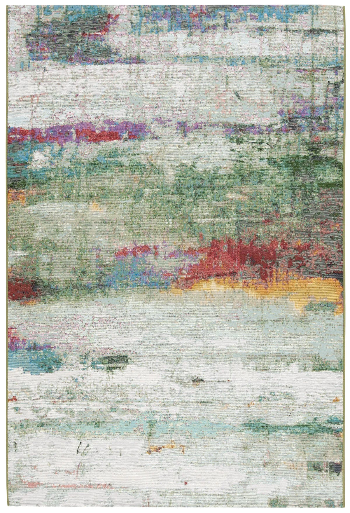 Safavieh Barbados 500 4'-0" x 6'-0" Rug in Green / Blue Purple