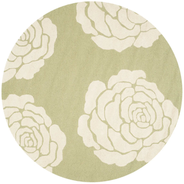 Safavieh Cambridge 6'-0" x 6'-0" Rug in Lime / Ivory