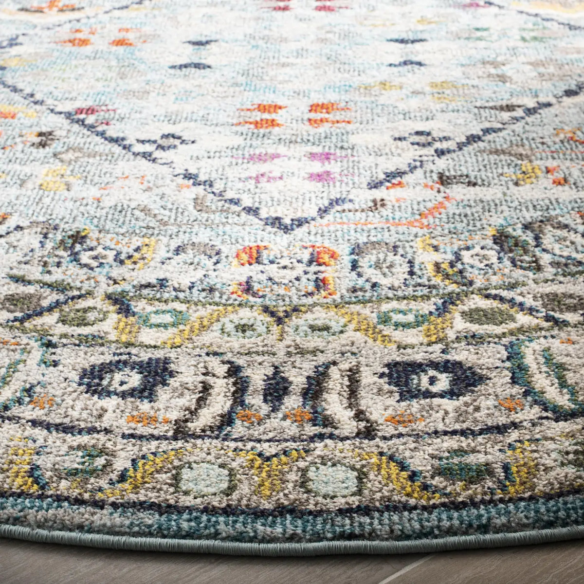 Safavieh Monaco 5'-0" x 5'-0" Rug in Blue / Light Grey