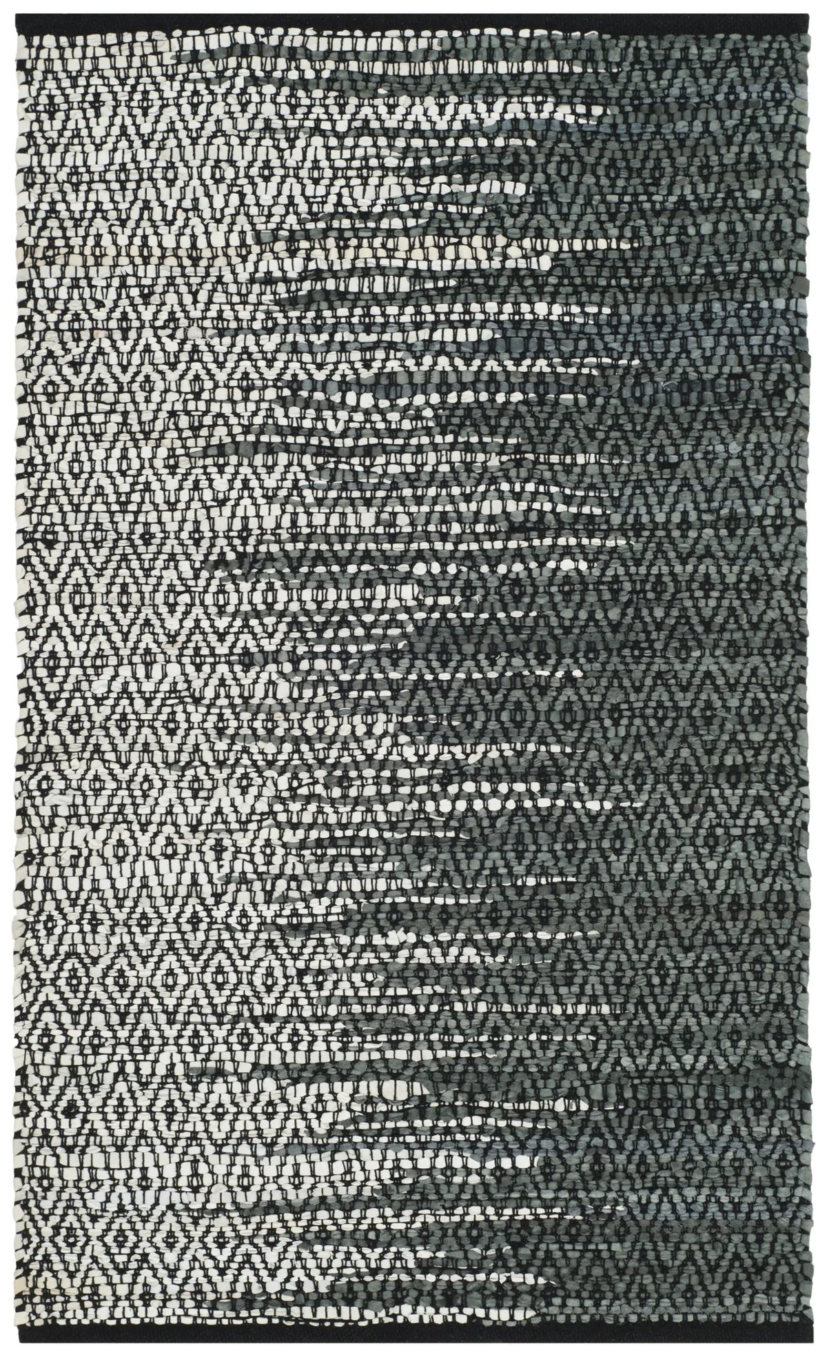 Safavieh Vintage Leather 2'-0" x 3'-0" Rug in Light Grey / Charcoal