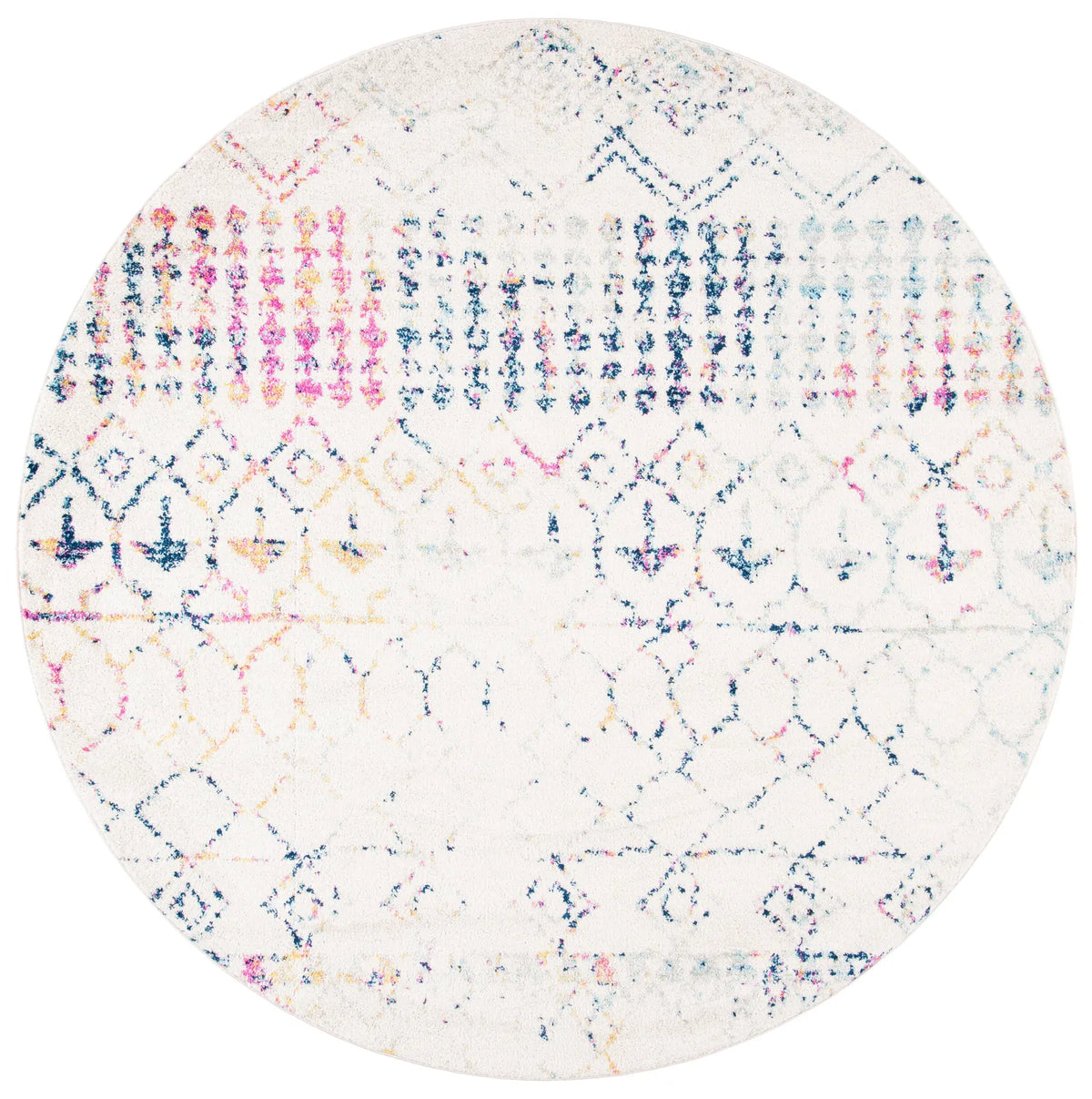 Safavieh Tulum 10'-0" x 10'-0" Rug in Ivory / Blue
