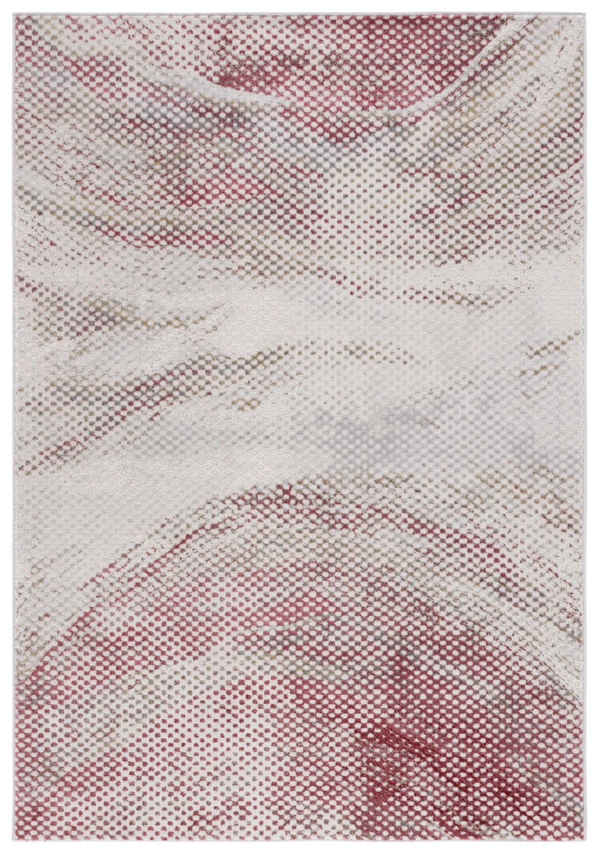 Safavieh Palma 4'-0" x 6'-0" Rug in Light Grey / Red