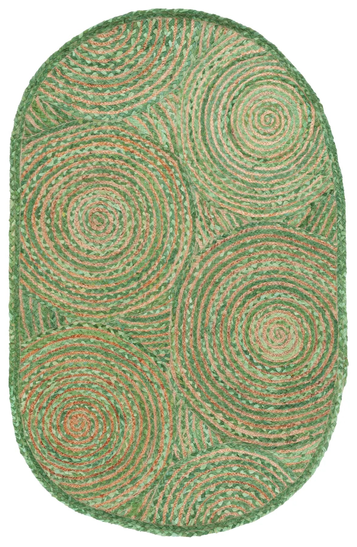 Safavieh Cape Cod 4'-0" x 6'-0" Rug in Green / Natural