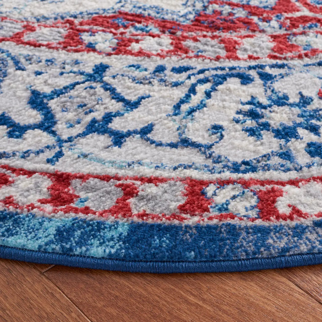 Safavieh Brentwood 6'-7" x 6'-7" Rug in Beige / Red