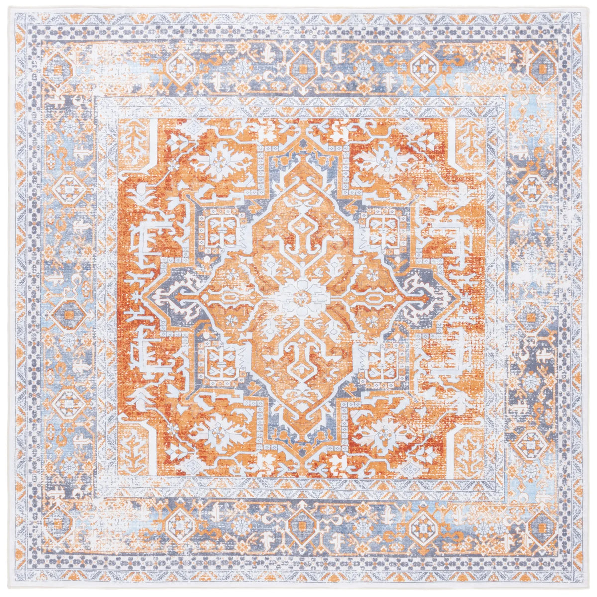 Safavieh Arizona 6'-0" x 6'-0" Rug in Rust / Grey