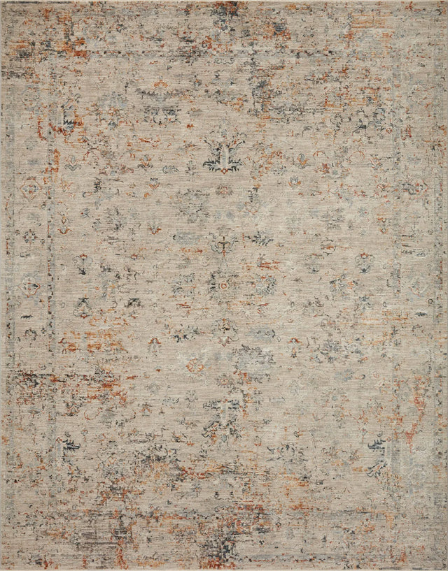 Loloi Axel Axe-02 Silver/Spice Rugs - main flat